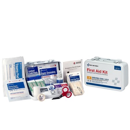 FIRST AID ONLY 10 Person First Aid Kit ANSI A Metal Case FAO90755